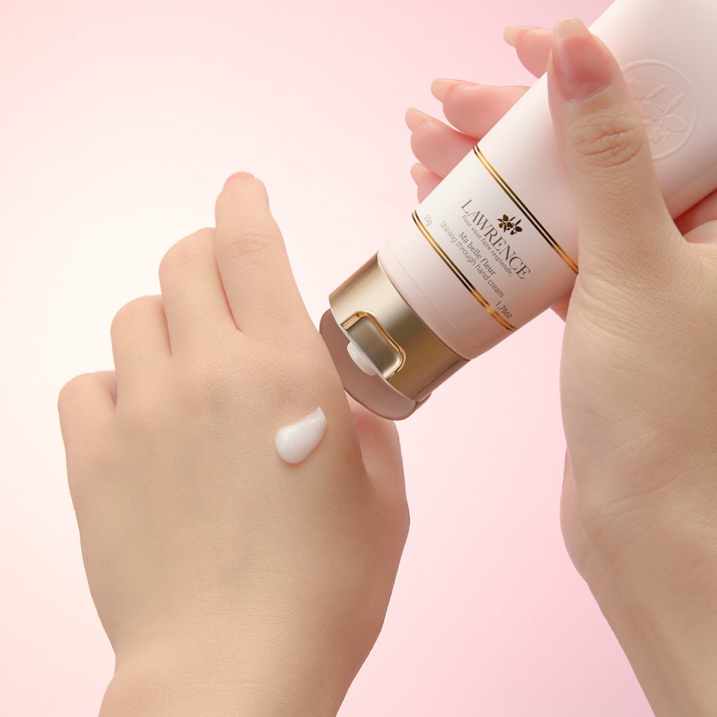 シャイニングスルーハンドクリーム　オリジナルハンカチギフト　マベルフルール(ハンドクリーム50g / オリジナルハンカチ1枚)