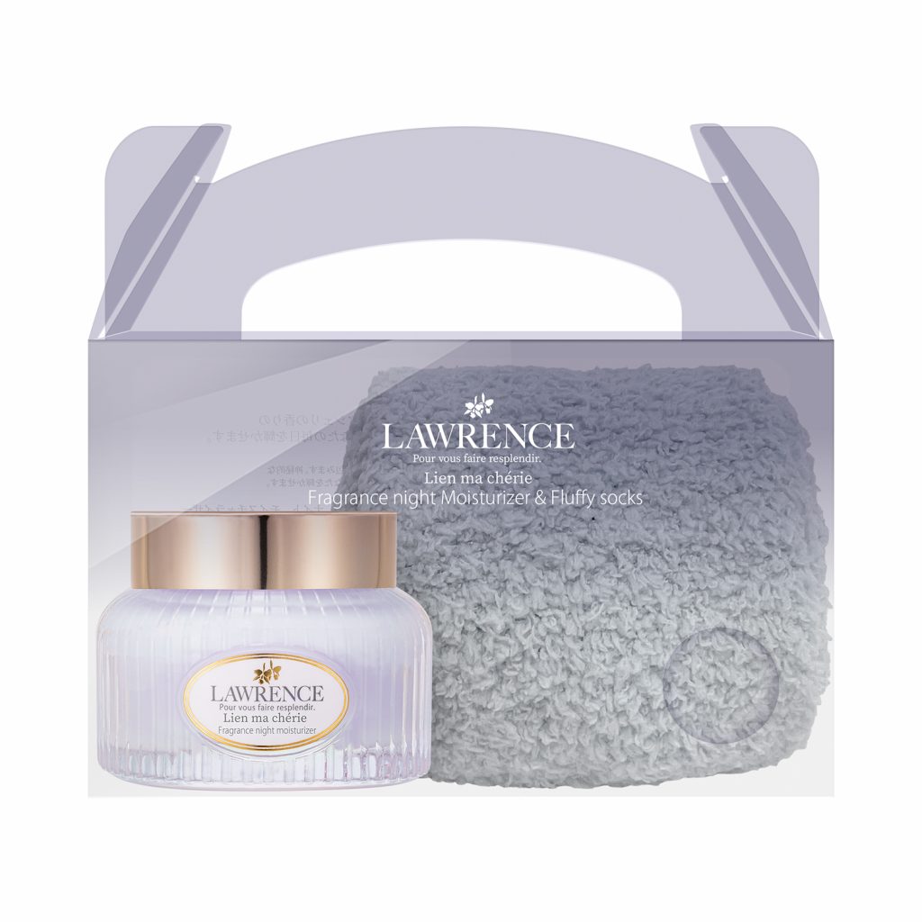 ナイト　モイスチャライザー＆オリジナルルームソックス　リアンマシェリ　ナイトモイスチャライザー45g / ルームソックス1組