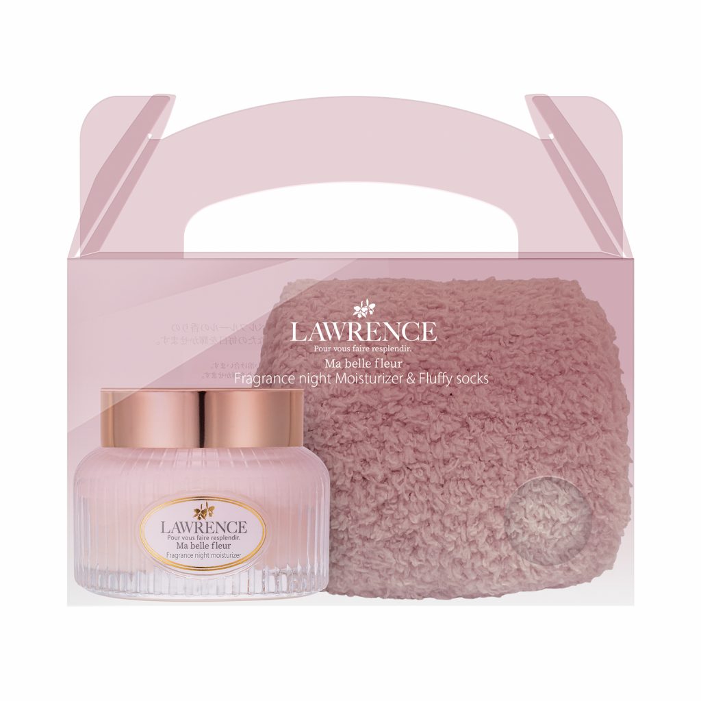 ナイト　モイスチャライザー＆オリジナルルームソックス　マベルフルール　ナイトモイスチャライザー45g / ルームソックス1組